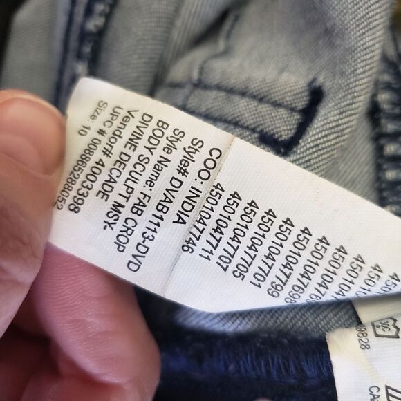 VINTAGE AMERICA High Rise Hemmed Jeans 10P - Picture 10 of 10
